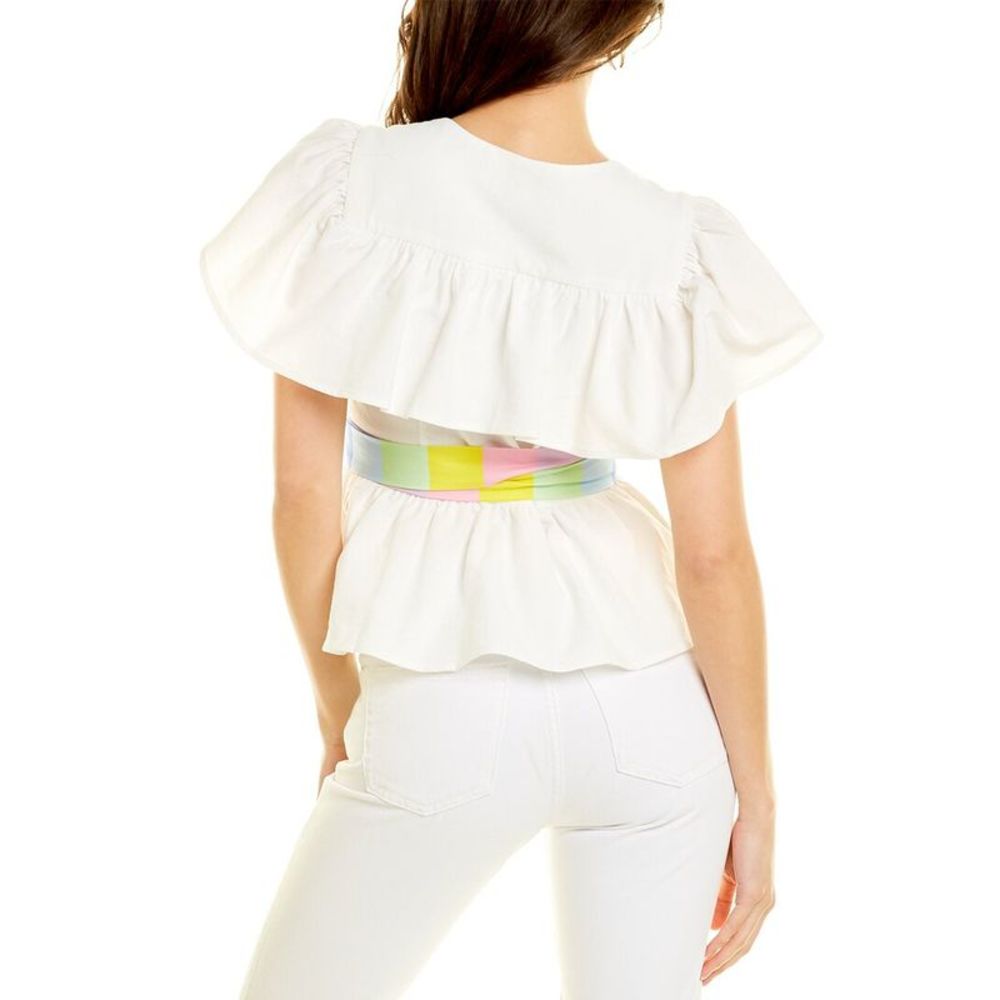 Olivia Rubin Womens  Janelle Top, White - Picture 2 of 3